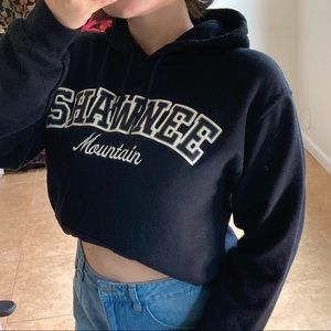 vintage Shawnee Mountain, PA comfy black hoodie